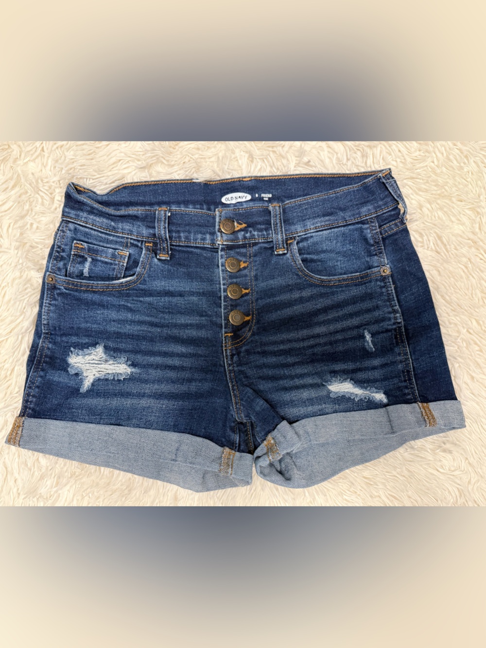 Old Navy Boyfriend Mid Rise Denim‎ Shorts